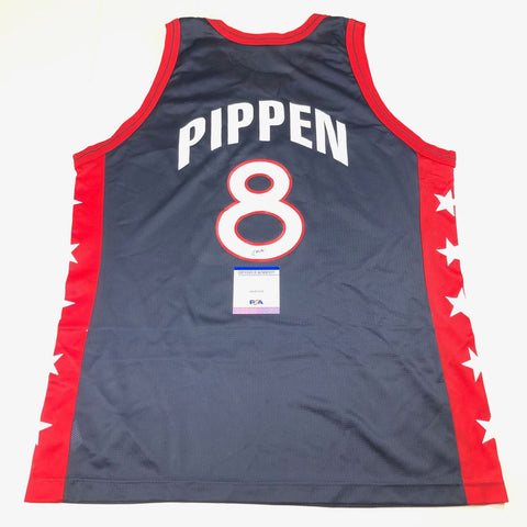 Scottie Pippen signed jersey PSA/DNA Team USA Autographed