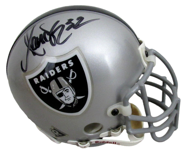 Marcus Allen HOF Signed/Auto Oakland Raiders Mini Football Helmet JSA 213090