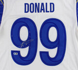 Aaron Donald Signed Los Angeles Rams Nike Vapor F.U.S.E. White NFL Jersey