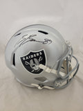 BROCK BOWERS SIGNED LAS VEGAS RAIDERS SPEED REPLICA AUTHENTIC HELMET BECKETT QR
