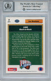 Joe Montana Autographed 1991 Upper Deck #7 Trading Card BAS 10 Slab 34639