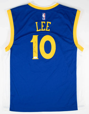 David Lee Signed Golden State Warriors Adidas Replica Jersey (JSA COA)2015 Champ