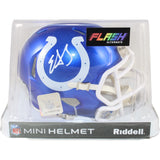 Edgerrin James Autographed Indianapolis Colts Flash Mini Helmet Beckett 51588