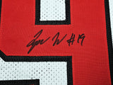 TEXAS TECH TYREE WILSON AUTOGRAPHED SIGNED WHITE JERSEY BECKETT WITNESS 215905