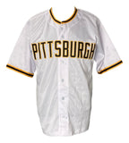 Bill Mazeroski Signed Custom White Pro-Style Baseball Jersey HOF 01 JSA ITP