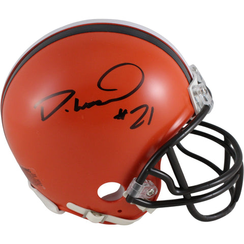 Denzel Ward Autographed/Signed Cleveland Browns VSR4 Mini Helmet JSA 53095