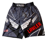 Robbie Lawler Signed Custom Black MMA Fighting Trunks Ruthless Inscribed BAS ITP