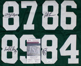 Super Bowl XXXI Packers Jersey Signed 4/ Freeman, Rison, Brooks & Chmura JSA COA