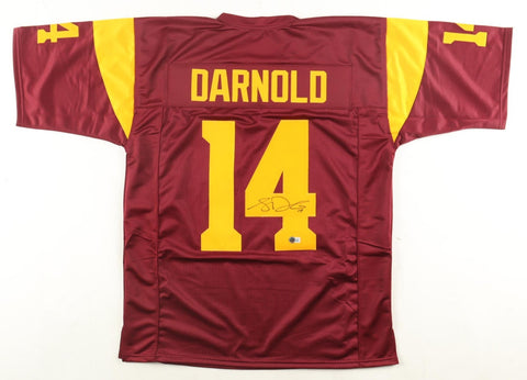 Sam Darnold Signed USC Trojans Jersey (Beckett) Seahawks Super Bowl LX Champ Q.B