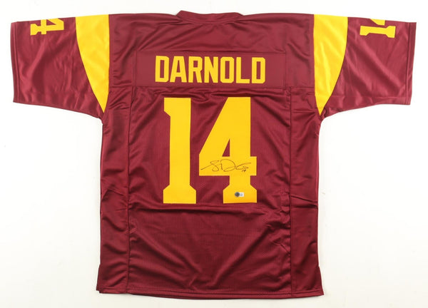 Sam Darnold Signed USC Trojans Jersey (Beckett) Seahawks Super Bowl LX Champ Q.B