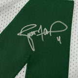 Framed Autographed/Signed Brett Favre 33x42 GB White Jersey Favre Hologram COA