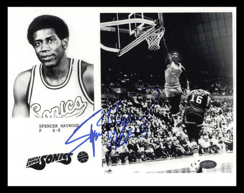 Spencer Haywood Autographed 8x10 Photo Seattle Supersonics MCS Holo #87391