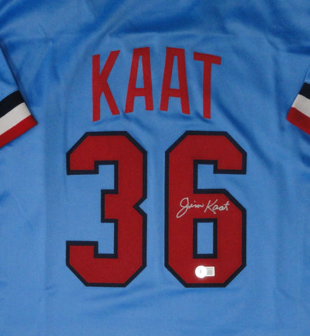Twins HOF 'er JIM KAAT Signed Custom Replica Minnesota Throwback Jersey AUTO JSA