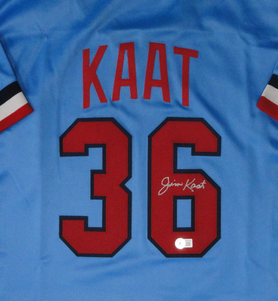 Twins HOF 'er JIM KAAT Signed Custom Replica Minnesota Throwback Jersey AUTO JSA