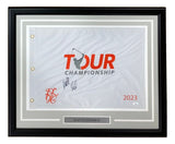 Matt Fitzpatrick Signed Framed 2023 PGA Tour Championship Golf Flag JSA