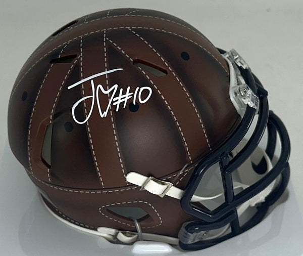 Packer Quarterback JORDAN LOVE Signed 2025 ALTERNATE Speed Mini Helmet AUTO BAS