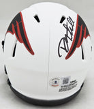 DANNY AMENDOLA AUTOGRAPHED PATRIOTS LUNAR ECLIPSE MINI HELMET BECKETT 221076