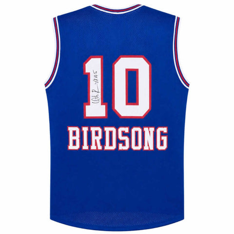 Otis Birdsong Signed Blue T/B Custom Basketball Jersey w/4x AS - (SCHWARTZ COA)