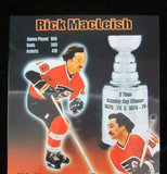 Flyers Legends Pennant Signed (5) Parent, Barber, Macleish, Watson, Kindachuk