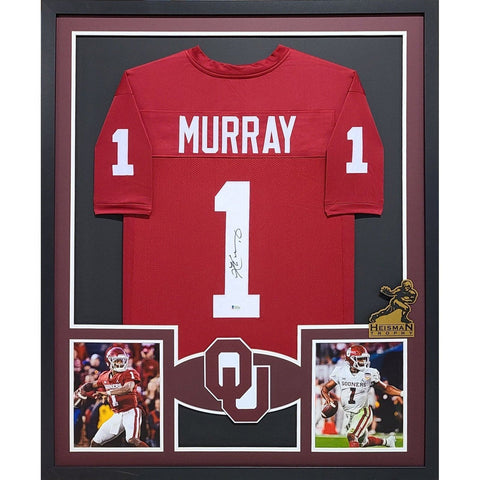 Kyler Murray Autographed Signed Framed Oklahoma Heisman Jersey BECKETT