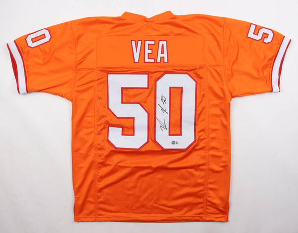 Vita Vea Signed Tampa Bay Buccaneers Throwback Creamsicle Jersey (Beckett) N.T.
