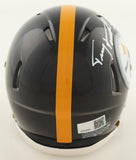 Terry Hanratty Signed Pittsburgh Steelers Mini Helmet (TSE) 2xSuper Bowl Champ