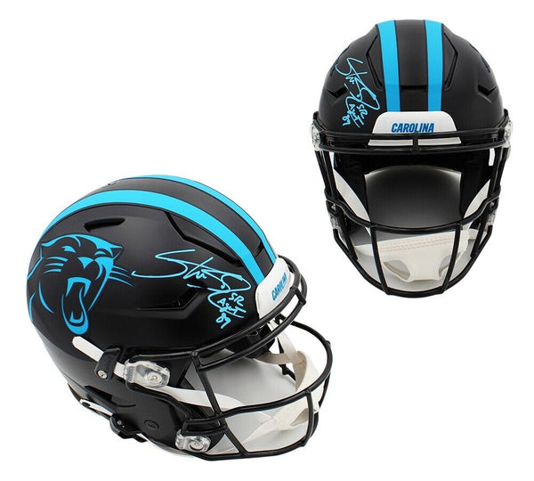 Steve Smith Sr Signed Panthers Speed Flex Authentic Alternate Helmet