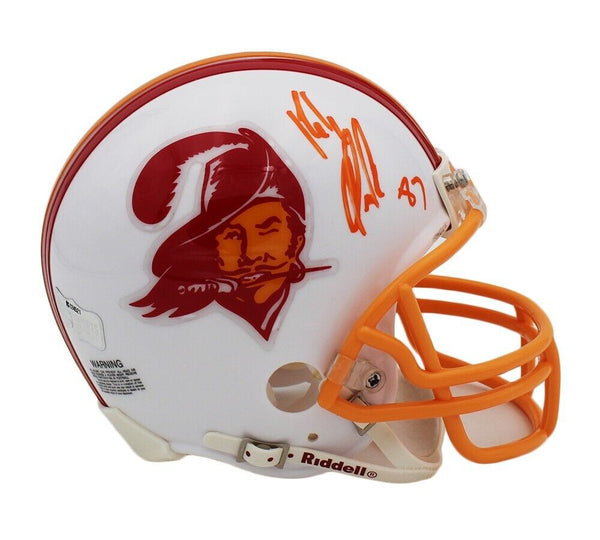 Rob Gronkowski Signed Tampa Bay Buccaneers Throwback White NFL Mini Helmet