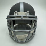 Autographed/Signed Lawrence Taylor New York Giants Silver Mini Helmet BAS COA