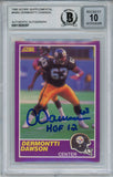 Dermontti Dawson Signed 1989 Score #408S Rookie Card HOF Beckett 10 Slab 36283