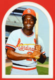 Lou Brock Signed St. Louis Cardinals 35x43 Framed Jersey (JSA) 6xAll Star L F