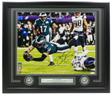Zach Ertz Signed Framed 16x20 Philadelphia Eagles SB Touchdown Dive Photo JSA