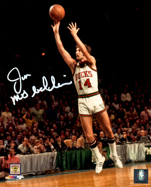 Milw Bucks JON McGLOCKLIN Signed 16x20 Photo #5 AUTO - 1971 NBA Champ