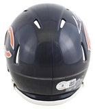 Bears Cole Kmet Authentic Signed Speed Mini Helmet W/ Case BAS Witnessed