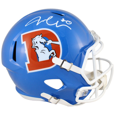 Jonathon Cooper Autographed Denver Broncos F/S Helmet TB Beckett Witness 52843