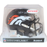 Demarcus Ware Autographed Denver Broncos TB Mini Helmet SB Champs Beckett 51851