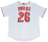 CHASE BURNS SIGNED CINCINNATI REDS #26 WHITE NIKE JERSEY W/ 2024 #2 PICK