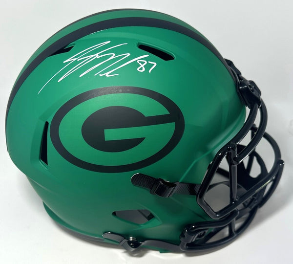 Packers JORDY NELSON Signed Full Size Riddell Replica RAVE Speed Helmet AUTO BAS