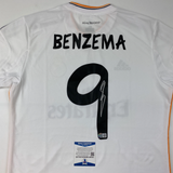 Autographed/Signed Karim Benzema Real Madrid White Jersey Beckett BAS COA