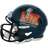 Devonta Smith Signed Eagles Super Bowl LIX Champions Mini Speed Helmet Fanatics