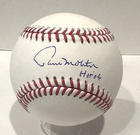 PAUL MOLITOR - Signed Official MLB Baseball AUTO w/ HOF '04 - Milw Brewers - BAS