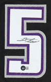 De'Aaron Fox Signed Sacramento Kings Jersey (Beckett) 2017 1st Rd Pk-#5 Overall