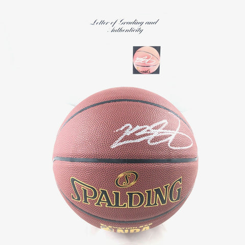LeBron James Signed Basketball PSA/DNA Auto Grade 9 Los Angeles Lakers Autograph