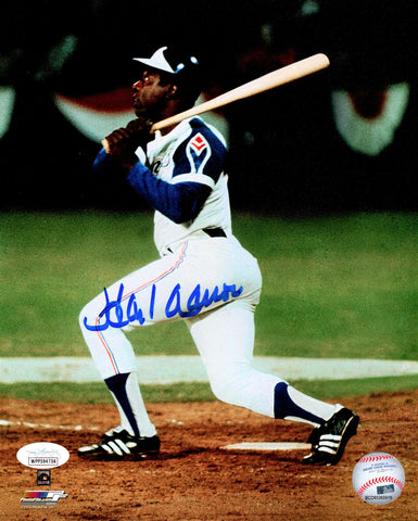 Atl Braves Henry HANK AARON Signed 8x10 Photo #5 AUTO HOF, MVP, WS CHMP - JSA