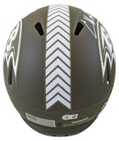 Ravens Ed Reed Signed Salute To Service Full Size Speed Rep Helmet BAS Witnessed