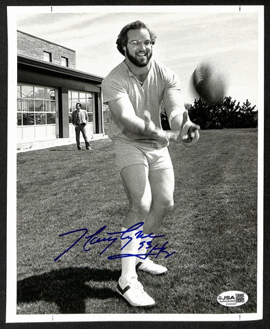 Marty Lyons Signed/Autographed 8x10 B/W Photo New York Jets JSA 199332