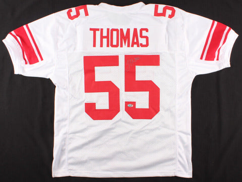 J. T. Thomas Signed New York Giants Jersey (First Class COA) Starting Linebacker