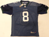 Seahawks Matt Hasselbeck Autographed Blue Authentic Reebok Jersey MCS Holo 87252
