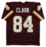 Gary Clark "2x SB Champ" Authentic Signed Maroon Pro Style Jersey BAS Witness 2
