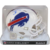 James Cook Autographed/Signed Buffalo Bills Mini Helmet Beckett Witness 51036